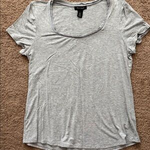 White House Black Market Heather Gray Casual Top